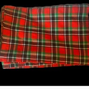Red and Green Plaid Blanket/ Maasai blanket/wrap/ picnic/ 🎁/gift/men and women.